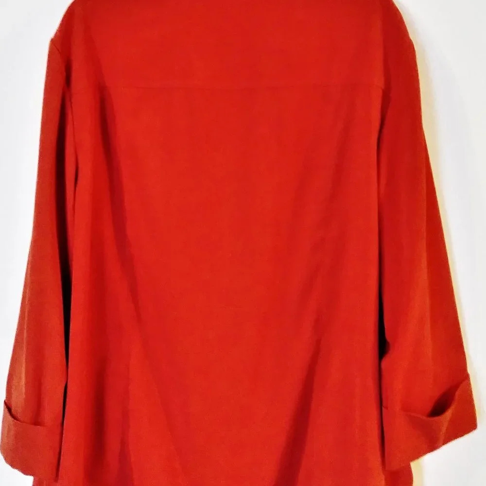 M Collection Womans Orange Jacket‎ - Picture 2 of 5